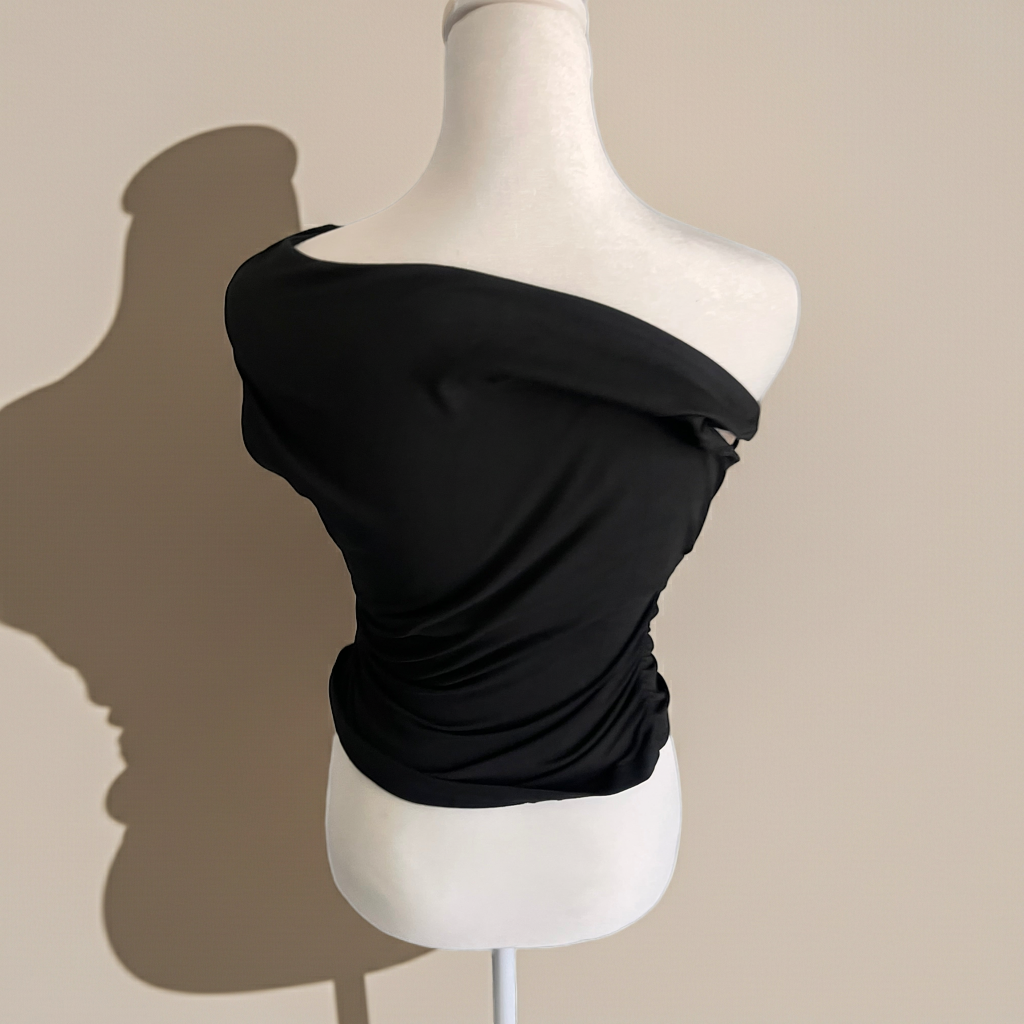 Y2K One Shoulder Top Outfit Inspo 🖤✨