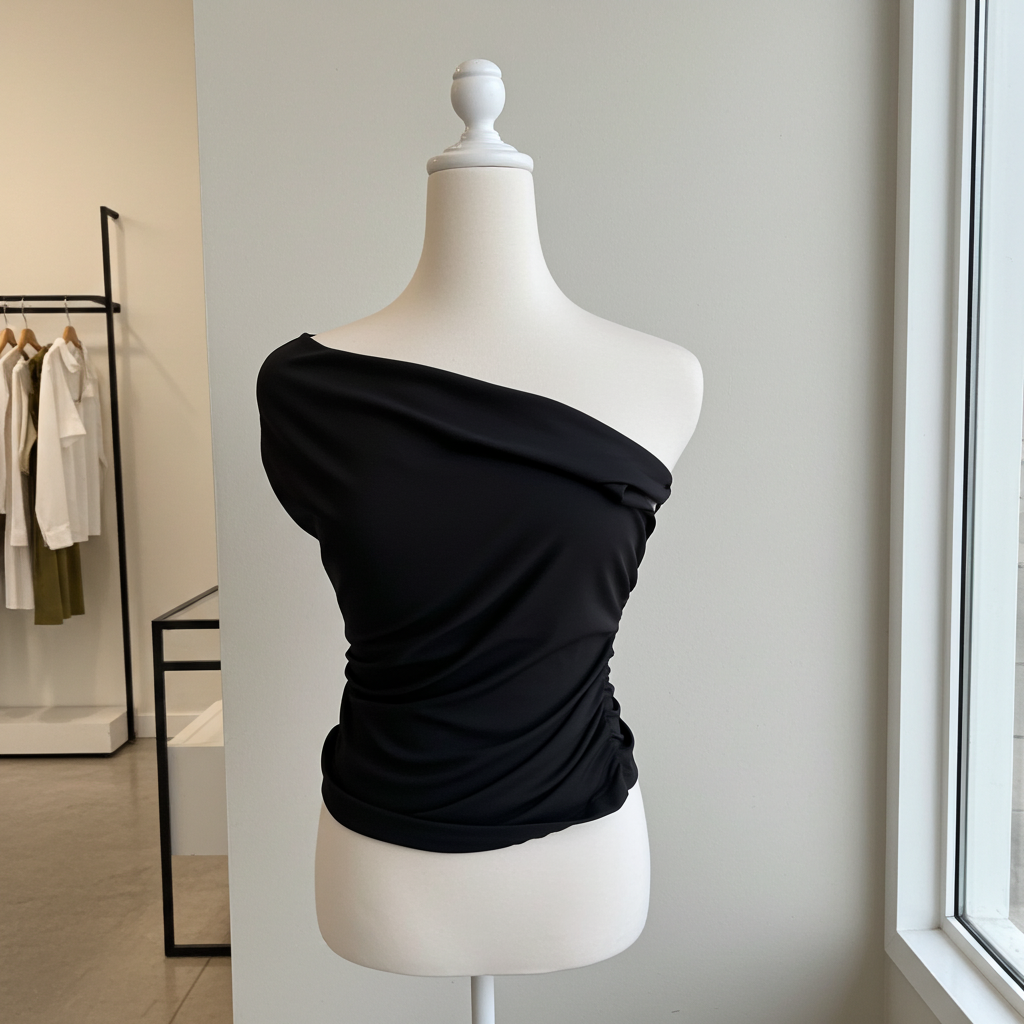 Y2K One Shoulder Top Outfit Inspo 🖤✨